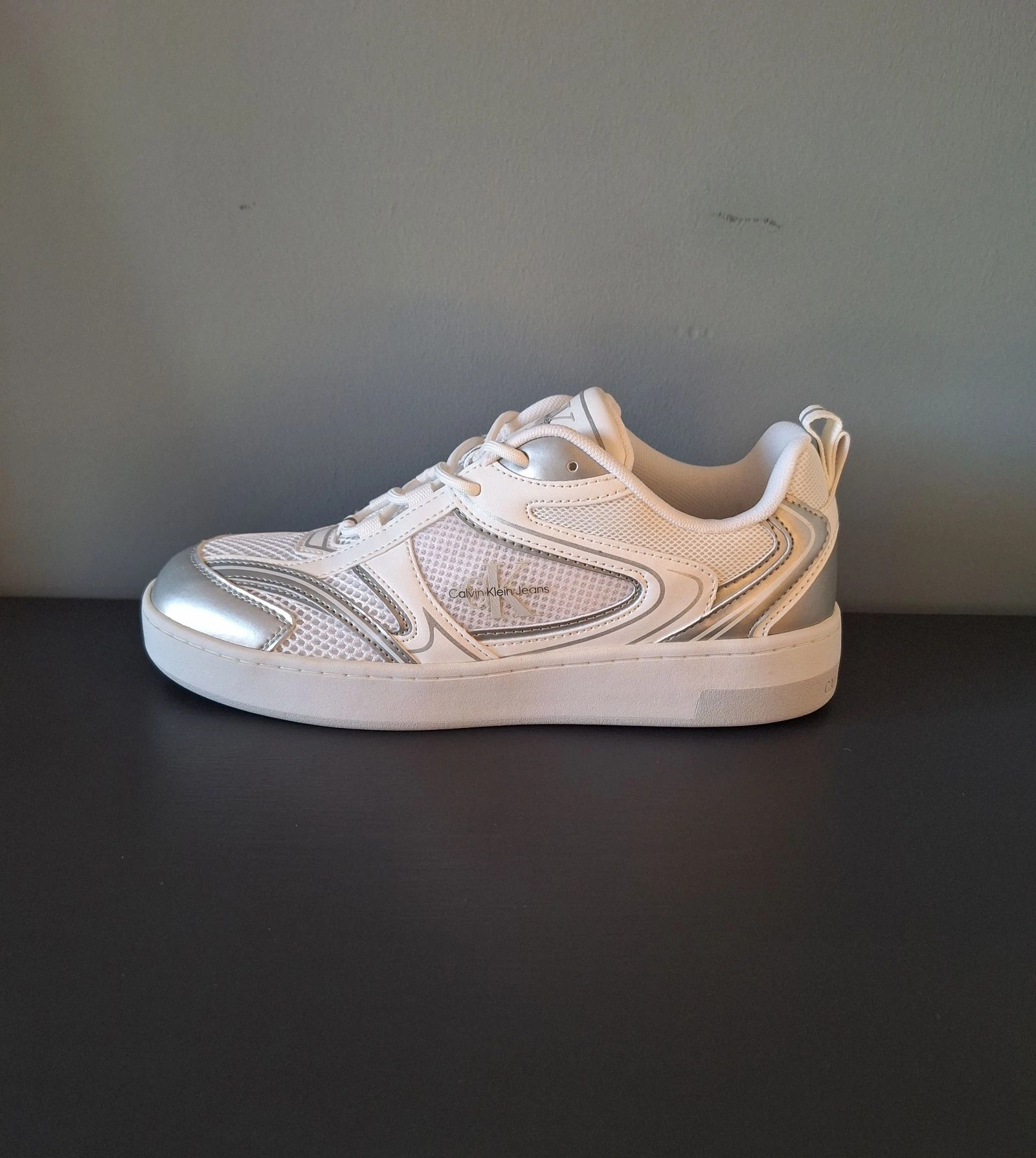 Calvin Klein tênis branco prateado tamanho 40 – photo 2